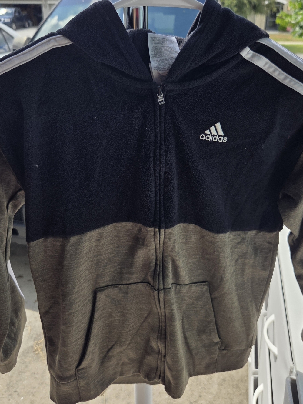 Adidas Two-Tone Zip Hoodie